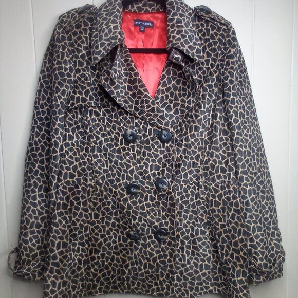Randy Kemper Blazer Jacket 10 Animal Print Button Up - Picture 15 of 16
